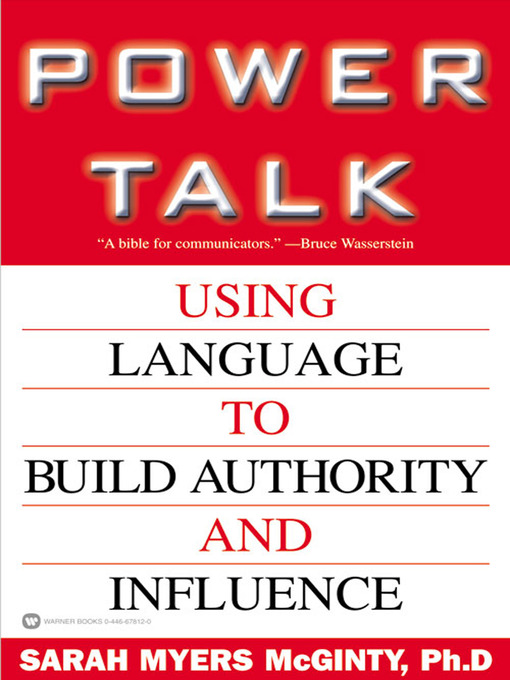 Title details for Power Talk by Sarah Myers McGinty - Available